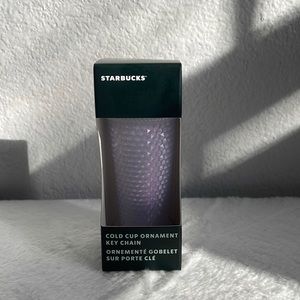 NWT Starbucks Holiday Ice White Lavender Keychain Ornament